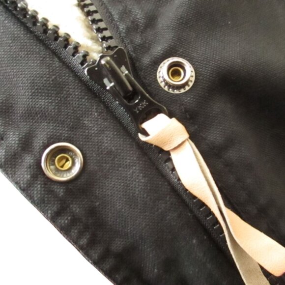 Vintage Womens Rancher Jacket Powder River Outfitters Black Canvas Embroidered - Picture 10 of 11